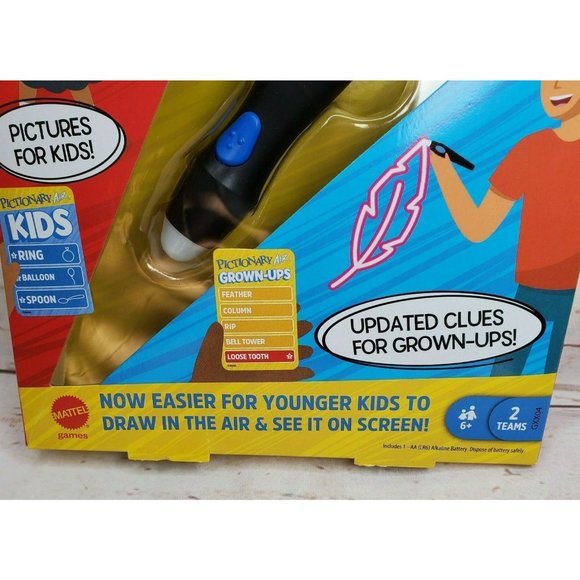 Mattel Games Pictionary Air Kids vs Grown-Ups Family Drawing Game Gift - Picture 3 of 12